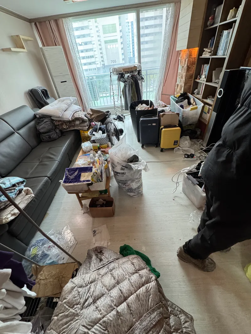 의정부 쓰레기집 청소 시공 전