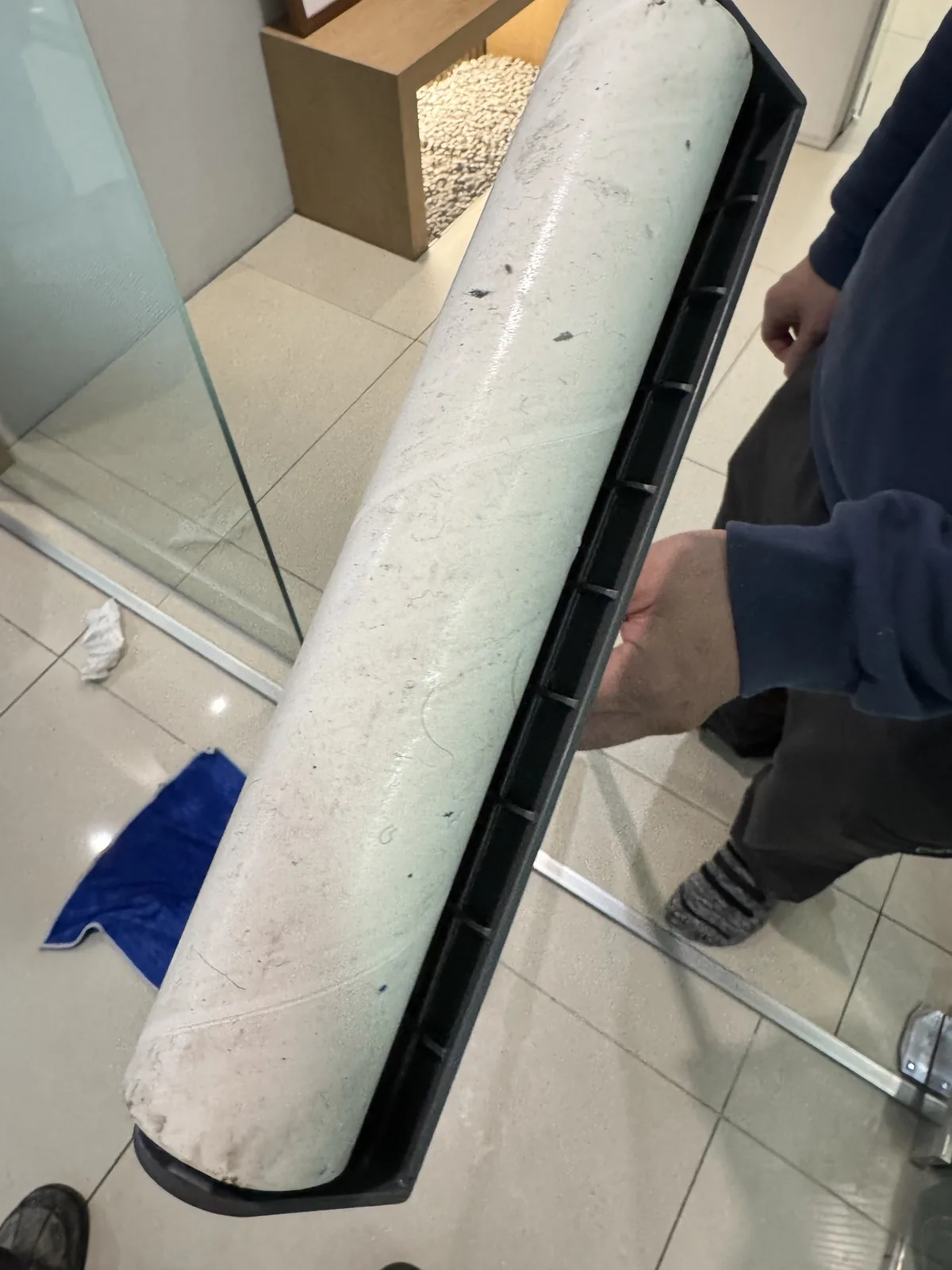 기존 오염 확인과 세척 실제 현장 사진 2